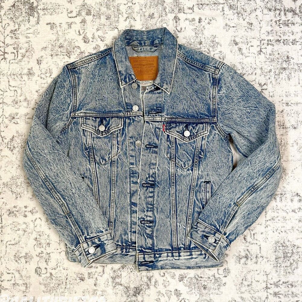 Vintage Levis Premium Trucker Jean Denim Punk Retro Jacket - Women's Small